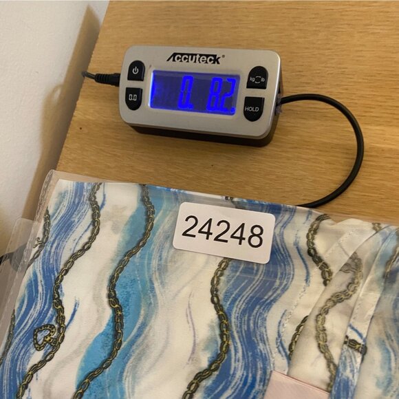 Quacker Factory Top Womens Extra Large Blue Ocean Charm Bracelet Shawl Blouse - Picture 9 of 9